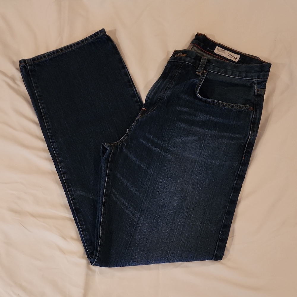 Daniel Cremieux Relaxed Dark Blue Denim Jeans Size 33 x 34